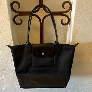 Longchamp Le Pliage small tote.